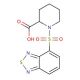 7-[(2-carboxypiperidin-1-yl)sulfonyl]-2,1,3-benzothiadiazol - chemical structure image