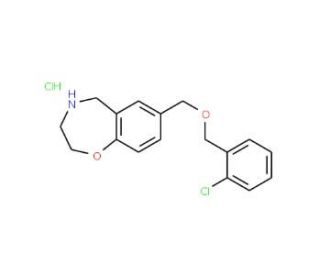 7-{[(2-Chlorobenzyl)oxy]methyl}-2,3,4,5-tetrahydro-1,4-benzoxazepine hydrochloride - chemical structure image