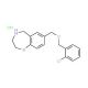 7-{[(2-Chlorobenzyl)oxy]methyl}-2,3,4,5-tetrahydro-1,4-benzoxazepine hydrochloride - chemical structure image