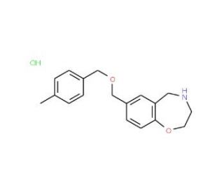 7-{[(4-Methylbenzyl)oxy]methyl}-2,3,4,5-tetrahydro-1,4-benzoxazepine hydrochloride - chemical structure image