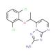 7-[1-(2,6-Dichlorophenoxy)ethyl][1,2,4]triazolo-[1,5-a]pyrimidin-2-amine - chemical structure image