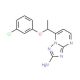 7-[1-(3-Chlorophenoxy)ethyl][1,2,4]triazolo-[1,5-a]pyrimidin-2-amine - chemical structure image