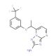 7-{1-[3-(Trifluoromethyl)phenoxy]ethyl}-[1,2,4]triazolo[1,5-a]pyrimidin-2-amine - chemical structure image