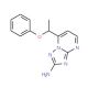 7-(1-Phenoxyethyl)[1,2,4]triazolo[1,5-a]pyrimidin-2-amine - chemical structure image