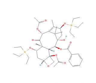 7,13-Bis-O-(triethylsilyl) Baccatin III (CAS 150541-99-4) - chemical structure image