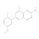7-(2-Chloro-5-methoxyphenyl)-5-methyl-1,2,4-benzotriazin-3-amine (CAS 867330-72-1) - chemical structure image
