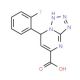 7-(2-Fluoro-phenyl)-4,7-dihydro-tetrazolo[1,5-a]-pyrimidine-5-carboxylic acid - chemical structure image