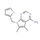 7-(2-furylmethyl)-5,6-dimethyl-7H-pyrrolo[2,3-d]pyrimidin-4-amine (CAS 103026-12-6) - chemical structure image