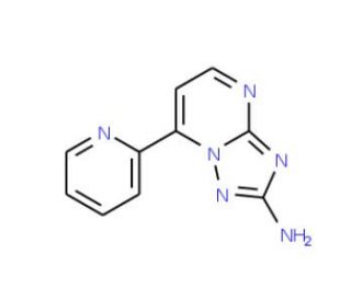 7-(2-Pyridinyl)[1,2,4]triazolo[1,5-a]pyrimidin-2-amine - chemical structure image