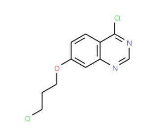 7-(3-Chloropropoxy)-4-chloroquinazoline (CAS 557770-90-8) - chemical structure image