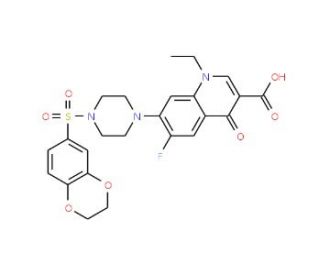 7-[4-(2,3-Dihydro-benzo[1,4]dioxine-6-sulfonyl)-piperazin-1-yl]-1-ethyl-6-fluoro-4-oxo-1,4-dihydro-quinoline-3-carboxylic aci