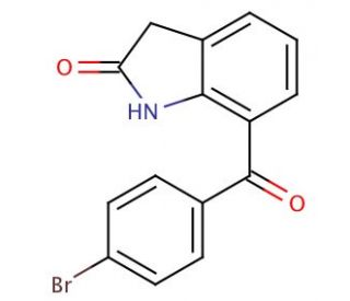 7-(4-Bromobenzoyl)-1,3-dihydro-2H-indol-2-one - chemical structure image