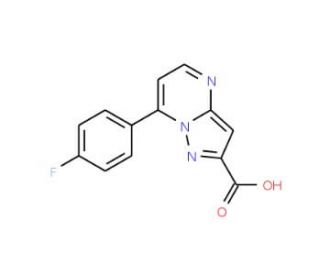 7-(4-Fluoro-phenyl)-pyrazolo[1,5-a]pyrimidine-2-carboxylic acid - chemical structure image