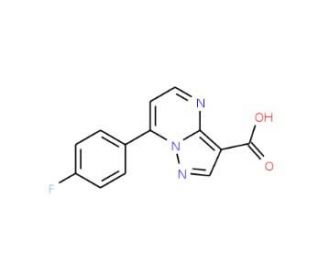 7-(4-Fluoro-phenyl)-pyrazolo[1,5-a]pyrimidine-3-carboxylic acid - chemical structure image