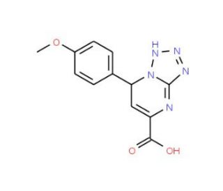 7-(4-Methoxy-phenyl)-4,7-dihydro-tetrazolo[1,5-a]-pyrimidine-5-carboxylic acid - chemical structure image