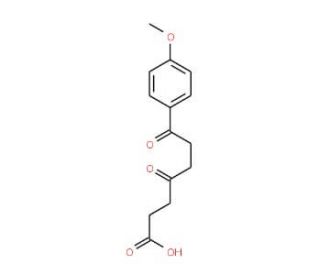7-(4-Methoxy-phenyl)-4,7-dioxo-heptanoic acid (CAS 24090-40-2) - chemical structure image