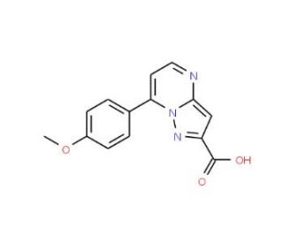 7-(4-Methoxy-phenyl)-pyrazolo[1,5-a]pyrimidine-2-carboxylic acid - chemical structure image