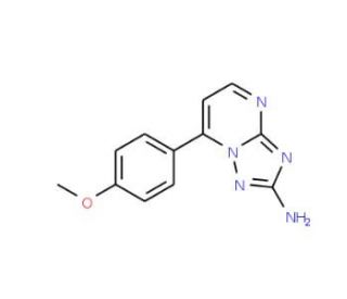 7-(4-Methoxyphenyl)[1,2,4]triazolo[1,5-a]-pyrimidin-2-amine (CAS 303145-64-4) - chemical structure image