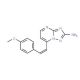 7-(4-Methoxystyryl)[1,2,4]triazolo[1,5-a]-pyrimidin-2-amine - chemical structure image