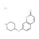 7-(4-Piperidinyloxy)-2H-chromen-2-one hydrochloride - chemical structure image