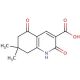 7,7-dimethyl-2,5-dioxo-1,2,5,6,7,8-hexahydroquinoline-3-carboxylic acid (CAS 106551-79-5) - chemical structure image