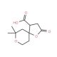 7,7-Dimethyl-2-oxo-1,8-dioxa-spiro[4.5]decane-4-carboxylic acid - chemical structure image