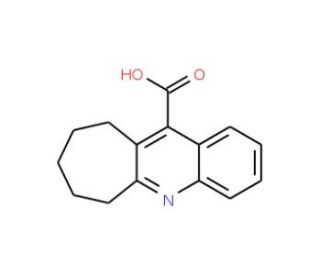 7,8,9,10-Tetrahydro-6H-cyclohepta[b]quinoline-11-carboxylic acid (CAS 7101-63-5) - chemical structure image