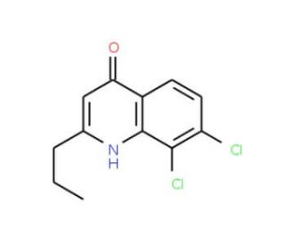 7,8-Dichloro-2-propyl-4-quinolinol (CAS 1070880-10-2) - chemical structure image