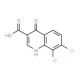 7,8-Dichloro-4-hydroxyquinoline-3-carboxylic acid (CAS 144061-33-6) - chemical structure image