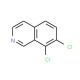 7,8-Dichloroisoquinoline (CAS 61563-36-8) - chemical structure image