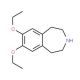 7,8-diethoxy-2,3,4,5-tetrahydro-1H-3-benzazepine - chemical structure image