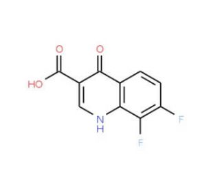 7,8-Difluoro-4-hydroxyquinoline-3-carboxylic acid (CAS 228728-17-4) - chemical structure image