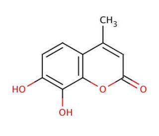 7,8-Dihydroxy-4-methylcoumarin (CAS 2107-77-9) - chemical structure image