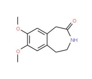 7,8-dimethoxy-1,3,4,5-tetrahydro-2H-3-benzazepin-2-one (CAS 20925-64-8) - chemical structure image