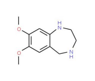 7,8-Dimethoxy-2,3,4,5-tetrahydro-1H-benzo[e][1,4]diazepine (CAS 61471-52-1) - chemical structure image