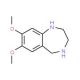 7,8-Dimethoxy-2,3,4,5-tetrahydro-1H-benzo[e][1,4]diazepine (CAS 61471-52-1) - chemical structure image