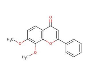 7,8-Dimethoxyflavone (CAS 65548-54-1) - chemical structure image