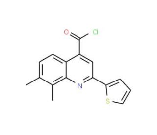 7,8-dimethyl-2-(2-thienyl)quinoline-4-carbonyl chloride - chemical structure image