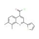 7,8-dimethyl-2-(2-thienyl)quinoline-4-carbonyl chloride - chemical structure image