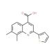 7,8-dimethyl-2-(2-thienyl)quinoline-4-carboxylic acid - chemical structure image