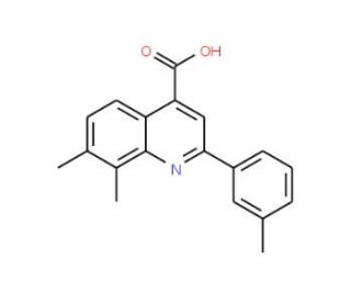 7,8-dimethyl-2-(3-methylphenyl)quinoline-4-carboxylic acid - chemical structure image