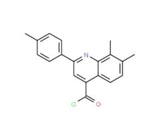 7,8-dimethyl-2-(4-methylphenyl)quinoline-4-carbonyl chloride - chemical structure image