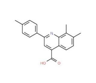 7,8-dimethyl-2-(4-methylphenyl)quinoline-4-carboxylic acid - chemical structure image