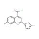 7,8-dimethyl-2-(5-methyl-2-furyl)quinoline-4-carbonyl chloride - chemical structure image