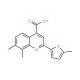 7,8-dimethyl-2-(5-methyl-2-furyl)quinoline-4-carboxylic acid - chemical structure image