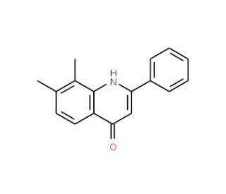 7,8-Dimethyl-2-phenyl-4-quinolinol (CAS 1070879-76-3) - chemical structure image