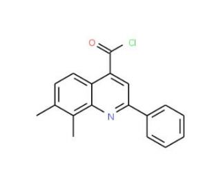 7,8-dimethyl-2-phenylquinoline-4-carbonyl chloride - chemical structure image
