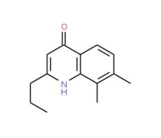 7,8-Dimethyl-2-propyl-4-quinolinol (CAS 1070880-05-5) - chemical structure image