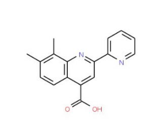7,8-Dimethyl-2-pyridin-2-ylquinoline-4-carboxylic acid - chemical structure image