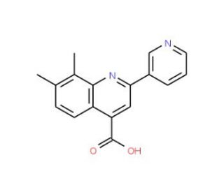 7,8-Dimethyl-2-pyridin-3-ylquinoline-4-carboxylic acid - chemical structure image